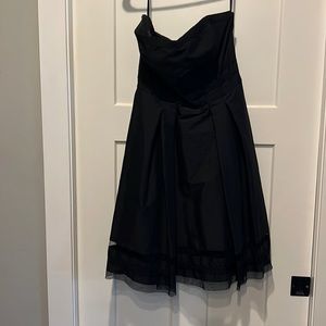 Black strapless White House black market dress